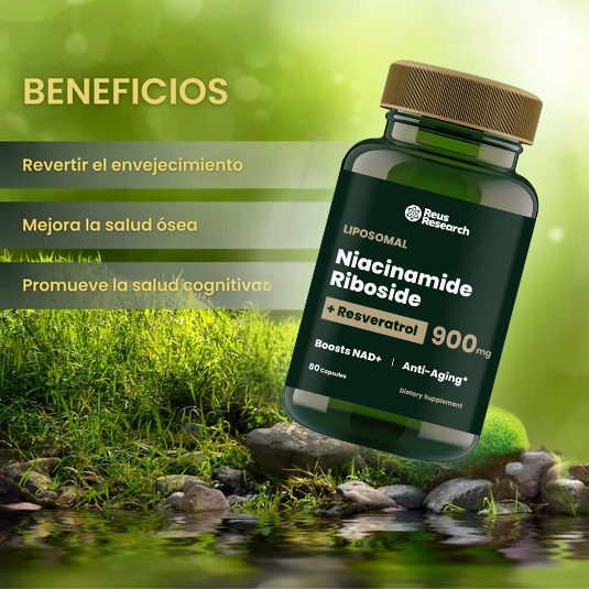 NICOTINAMIDE™-  Suplemento de Reparación Celular Antienvejecimiento y Energía Extra Tk P3